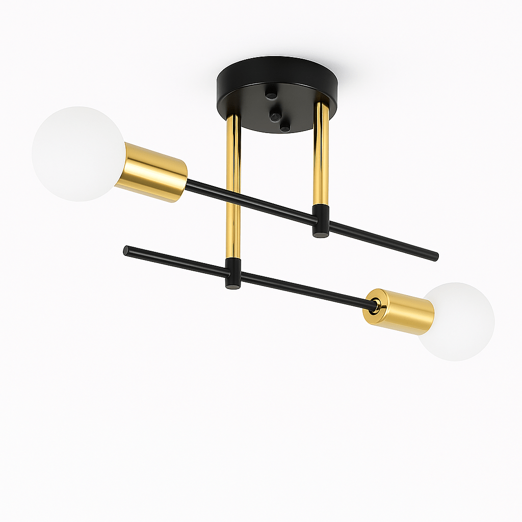Arinya Rotatable Joint Ceiling Light, Copper & Aluminum - Lumendat