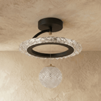 Astorix Geometric Ceiling Light, Iron & Acrylic - Lumendat