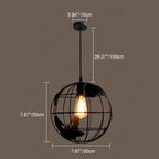 Terra Sculptural Iron Pendant Light