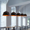 Contemporary Scandinavian Iron Geometric Polygon Rhombus 1-Light Pendant Light For Dining Room - Lumendat