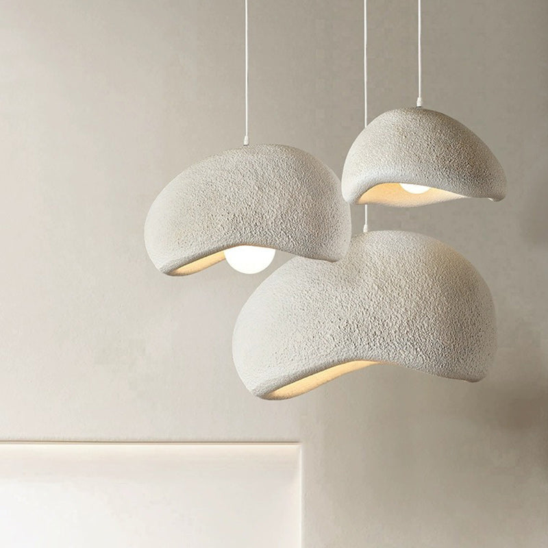 Contemporary Vintage Irregular Round Clouds Iron Resin 1-Light Pendant Light For Living Room - Lumendat