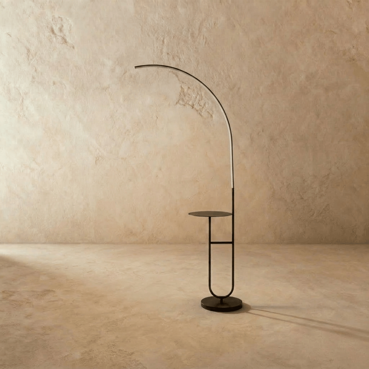 Curva Side Table & Lamp - Lumendat