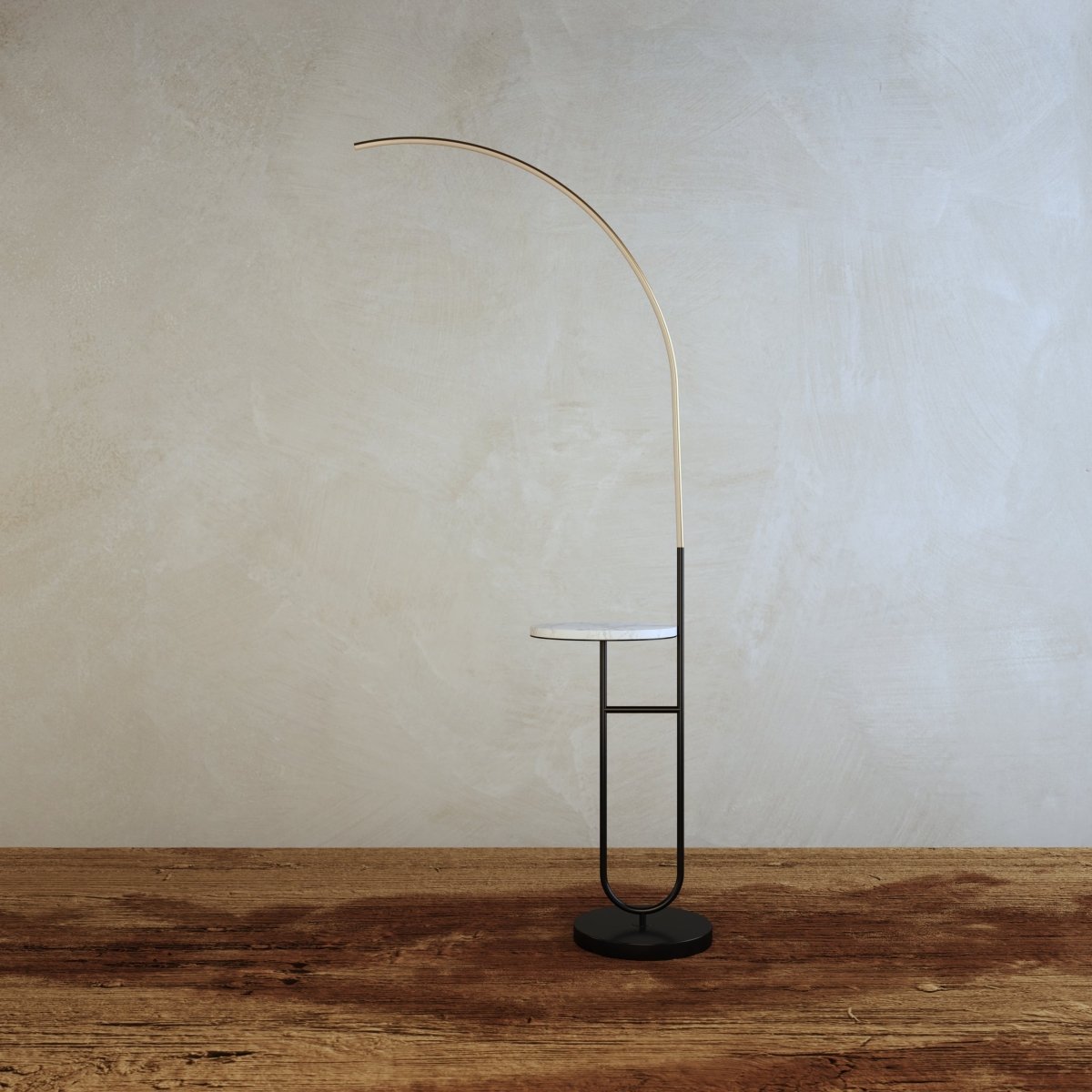 Curva Side Table & Lamp - Lumendat