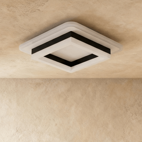Doveva Frosted Acrylic LED Ceiling Light, Aluminum - Lumendat