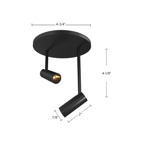 Downey LED Semi-Flush Mount - Lumendat