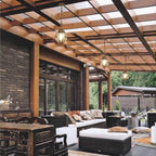 Retro Spherical Outdoor Pendant Light, Waterproof - Lumendat