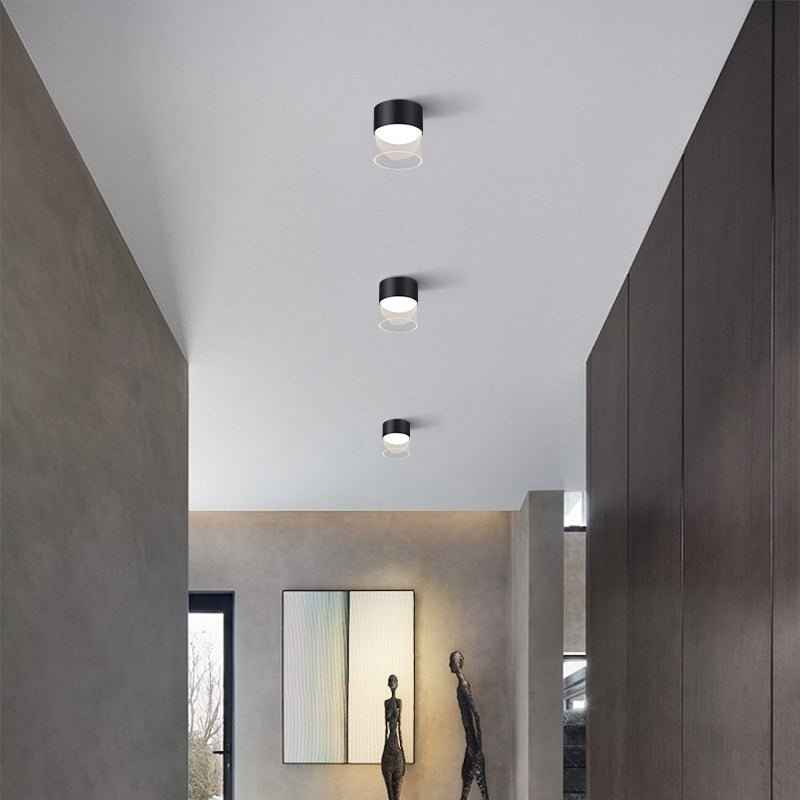 Hafra Cylindrical Ceiling Light, Warm Ambient Glow