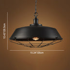 Ironclad Wide Cage Pendant Light - Lumendat