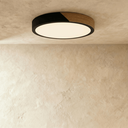 Delphi Wood Accent Dimmable LED Ceiling Light - Lumendat