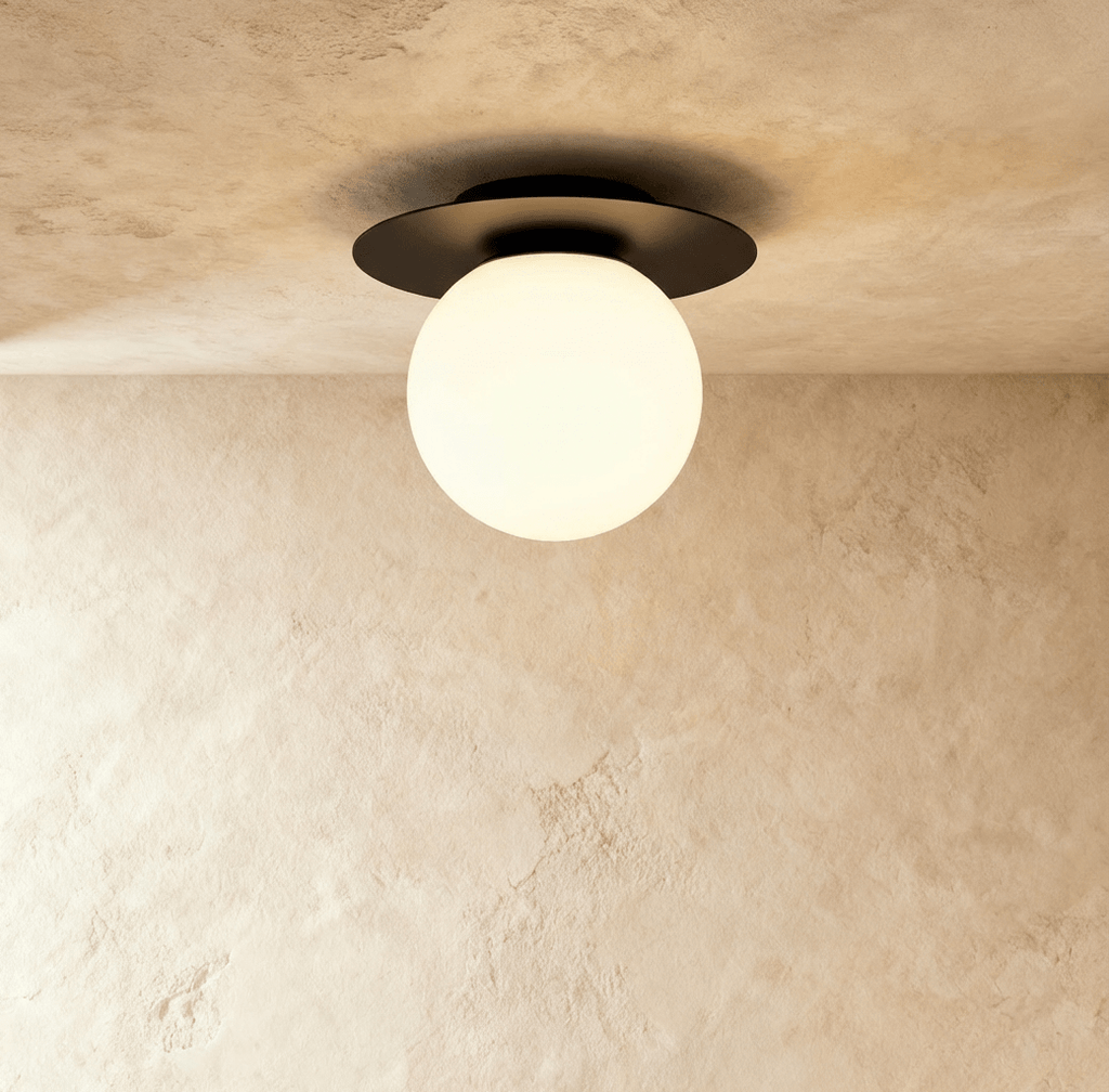 Alkura Gold-Plated Glass Ball Ceiling Light - Lumendat