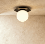 Alkura Gold-Plated Glass Ball Ceiling Light - Lumendat
