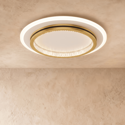 Crystal Lampshade LED Flush Mount Ceiling Light - Lumendat