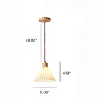 Nordic Minimalist Pleated Shade 1-Light Pendant Light - Lumendat