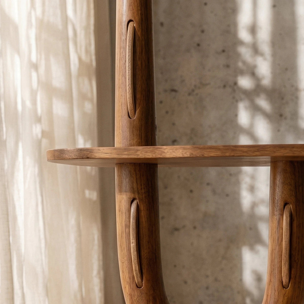 Solvaana Floor Lamp With Side Table - Lumendat