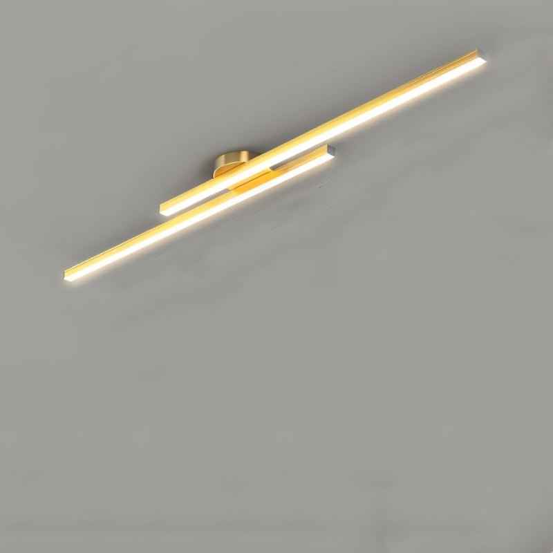 Geometric Bar Pendant Ceiling Light, Black or Gold