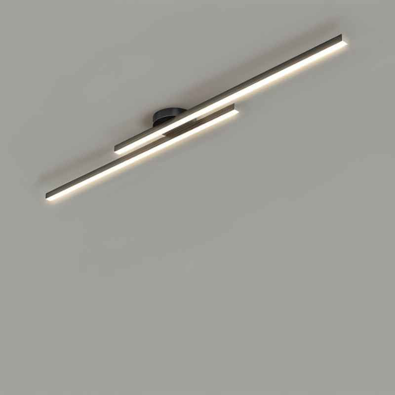 Geometric Bar Pendant Ceiling Light, Black or Gold